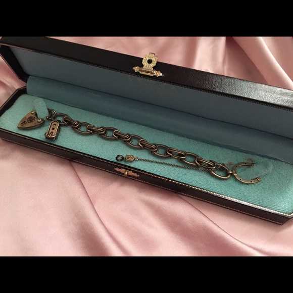 RARE Juicy Couture Key Lock Charm Bracelet - Picture 2 of 8